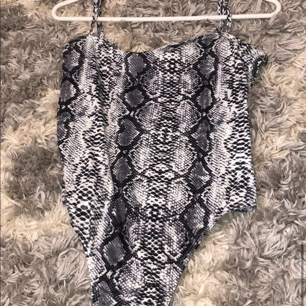 Snakeskin bodysuit
